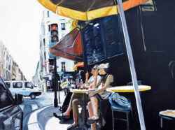 Painting of A Parisian Cafe