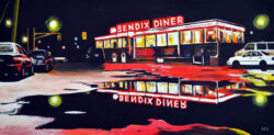 Painting of Bendix Diner, Americana
