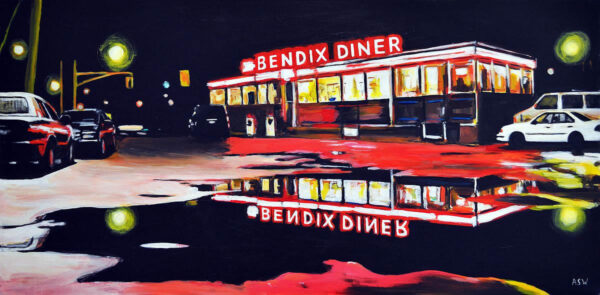Painting of Bendix Diner, Americana