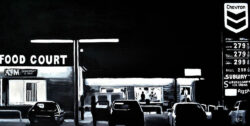 Painting of American Food Court