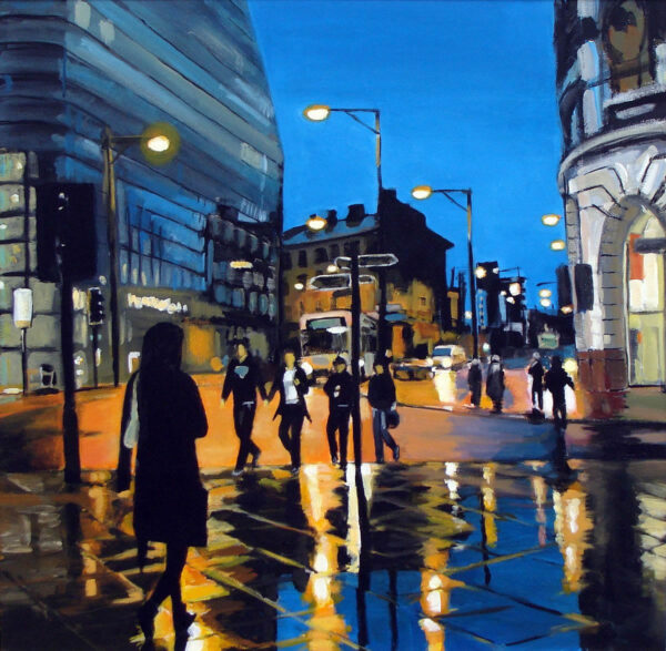 Painting of Corporation Street, Manchester