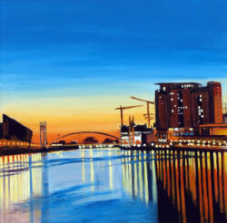 Painting of Salford Quays, Manchester