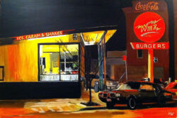 Painting of a Burger Bar