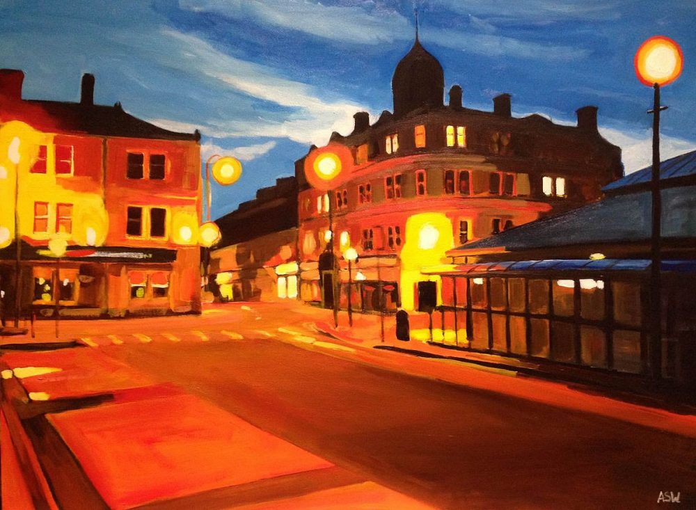 Painting of Lancashire 4 Accrington Arcade Angela Wakefield