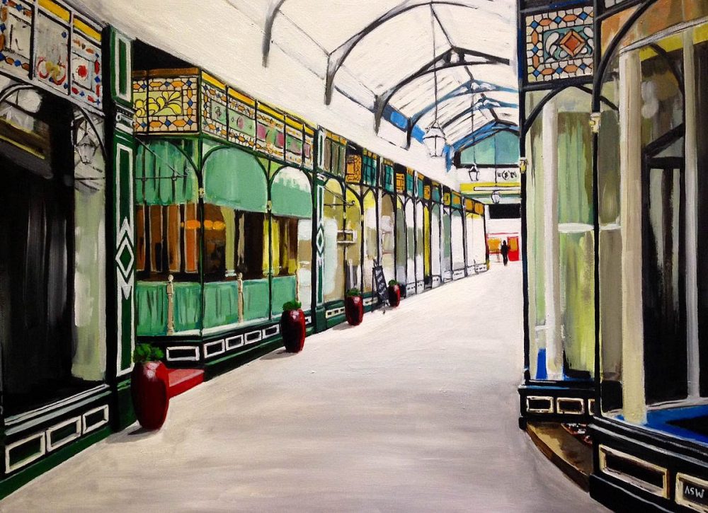 Painting of Lancashire 4 Accrington Arcade Angela Wakefield