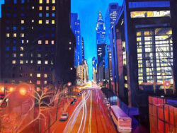 Painting of New York 42nd Street