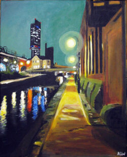 Painting of Rochdale Canal