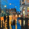 Painting of Manchester by British Urban Landscape Artist Angela Wakefield