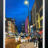 Painting of Deansgate Manchester by British Artist Angela Wakefield
