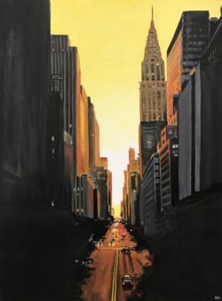 42nd Street Urban Landscape Painting