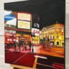 Piccadilly Circus in London City at Night with Red Bus - Image 5