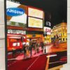 Piccadilly Circus in London City at Night with Red Bus - Image 7