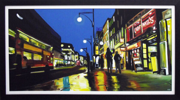 Painting of Oxford Street, London by Angela Wakefield