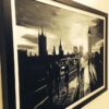 Black & White Painting of Westminster Bridge in London - Image 2