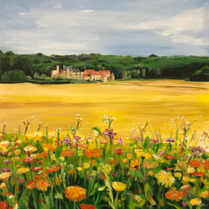 Painting of Burgundy, France by Angela Wakefield