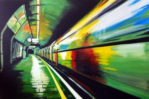 Painting of London Underground