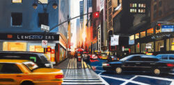 Fifth Avenue Manhattan New York by Urban Landscape Artist Angela Wakefield