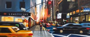 Fifth Avenue, Manhattan, New York by Urban Landscape Artist Angela Wakefield