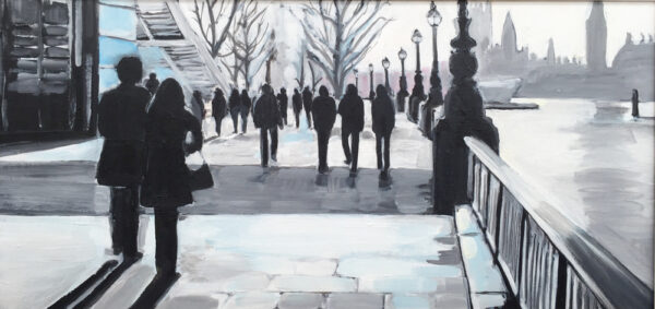 Painting of London, Victoria Embankment II