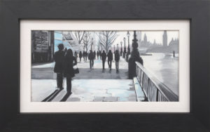 Painting of London Victoria Embankment