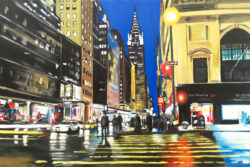 Painting of Chrysler Building New York City