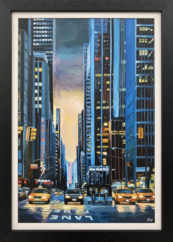 Painting of Radio City, New York