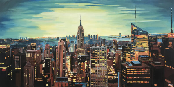 Empire State Cityscape Painting