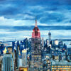 Empire State Cityscape Painting