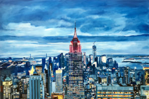 Empire State Cityscape Painting