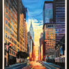 New York 42nd Street Cityscape Series by British Artist Angela Wakefield