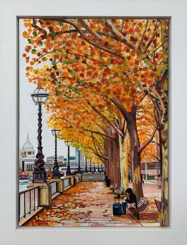 Angela Wakefield - Original Paintings of London Victoria Embankment