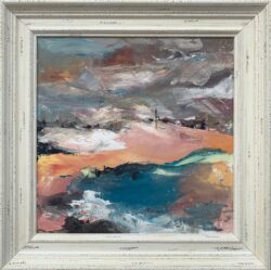 Abstract English Moorland Landscape Earthy Colours