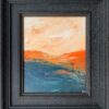 Abstract Orange & Black Mountain Landscape Study - Image 3