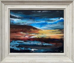 Colourful Abstract Art English Hills Countryside
