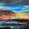 Colourful Abstract Art English Hills Countryside - Image 2
