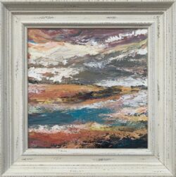 Colourful Expressive Abstract River Landscape Art