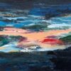 Dark Panoramic Expressive Abstract Mountain Landscape - Image 2
