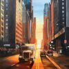 Manhattan Henge Truck New York City Sunset - Image 2