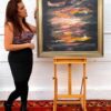 Moonlight Bay Atmospheric Abstract Seascape Art - Image 4