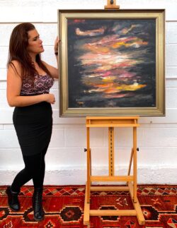 Moonlight Bay Atmospheric Abstract Seascape Art
