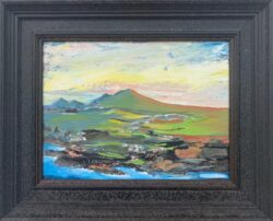 Original Abstract Landscape Painting of the Scottish Highlands