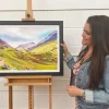 Colourful Abstract Landscape Painting of Scottish Highlands Contemporary Artist - Image 11