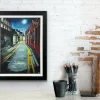 Atmospheric Painting of Street in Whitechapel London City - Image 15