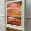 Red & Yellow Abstract Impressionist Seascape Landscape - Image 3