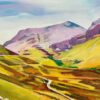 Colourful Abstract Landscape Painting of Scottish Highlands Contemporary Artist - Image 2