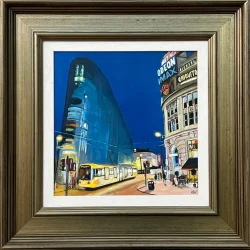 Urbis & the Paintworks at Night in the City of Manchester