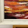Warm Red & Yellow Abstract Landscape Painting - Image 10