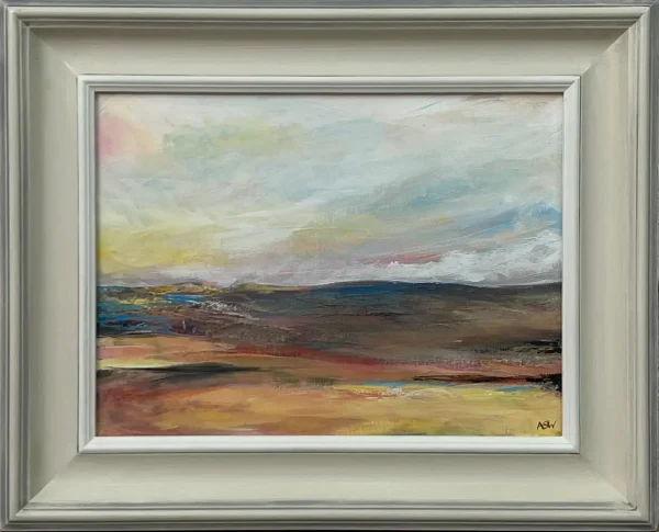 Impressionist Abstract Landscape of English Moorland