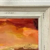 Warm Red & Yellow Abstract Landscape Painting - Image 12