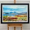 Colourful Abstract Landscape Painting of Scottish Highlands - Image 4